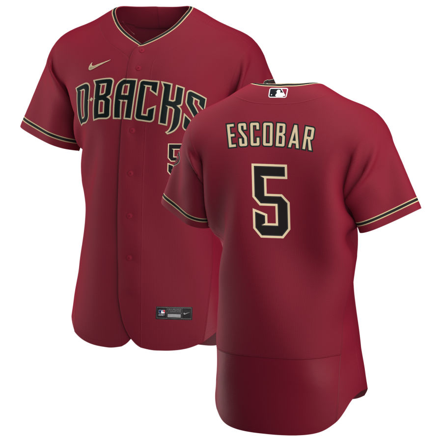 Arizona Diamondbacks #5 Eduardo Escobar Men's Nike Crimson Authentic Alternate Team MLB Jersey Arizona Diamondbacks #5 Eduardo Escobar Men's Nike Crimson Authentic Alternate Team MLB Jersey