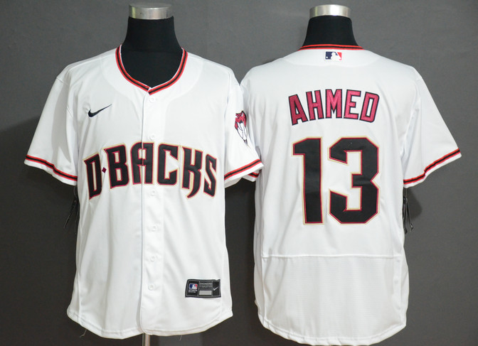 Diamondbacks 13 Nick Ahmed White Nike Flexbase Jersey Diamondbacks 13 Nick Ahmed White Nike Flexbase Jersey