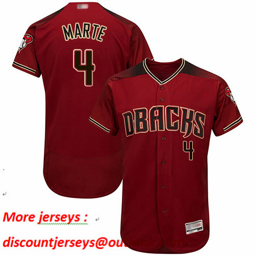 Diamondbacks #4 Ketel Marte Sedona Red Flexbase Authentic Collection Stitched Baseball Jersey Diamondbacks #4 Ketel Marte Sedona Red Flexbase Authentic Collection Stitched Baseball Jersey