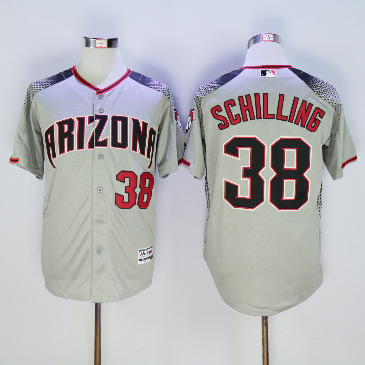 Diamondbacks 38 Curt Schilling Gray Flexbase Jersey Diamondbacks 38 Curt Schilling Gray Flexbase Jersey