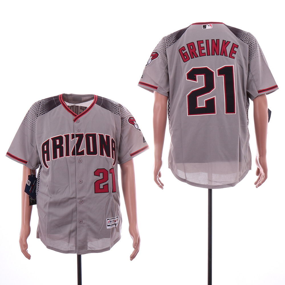 Diamondbacks 21 Zack Greinke Gray Flexbase Jersey Diamondbacks 21 Zack Greinke Gray Flexbase Jersey