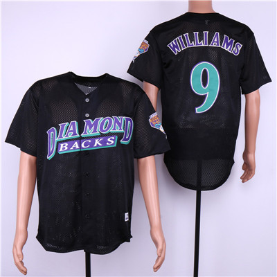 Diamondbacks #9 Matt Williams Black Mesh Jersey Diamondbacks #9 Matt Williams Black Mesh Jersey