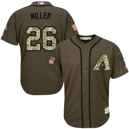 Diamondbacks #26 Shelby Miller Green Salute to Service Stitched Baseball Jersey Diamondbacks #26 Shelby Miller Green Salute to Service Stitched Baseball Jersey