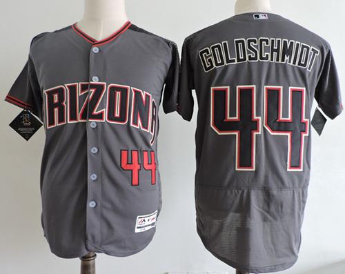 Diamondbacks #44 Paul Goldschmidt Gray Flexbase Authentic Collection Stitched MLB Jersey Diamondbacks #44 Paul Goldschmidt Gray Flexbase Authentic Collection Stitched MLB Jersey