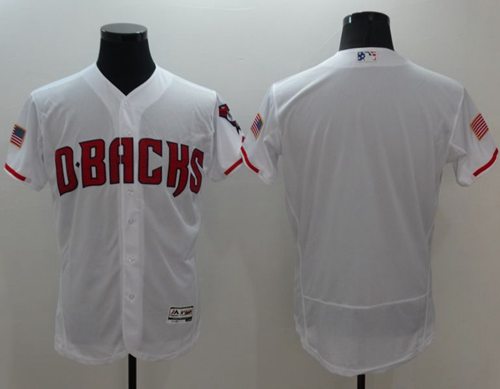 Diamondbacks Blank White Fashion Stars & Stripes Flexbase Authentic Stitched MLB Jersey Diamondbacks Blank White Fashion Stars & Stripes Flexbase Authentic Stitched MLB Jersey