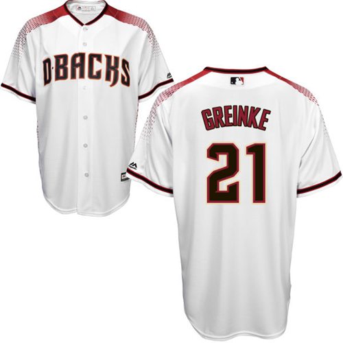 Diamondbacks #21 Zack Greinke White Brick New Cool Base Stitched MLB Jersey Diamondbacks #21 Zack Greinke White Brick New Cool Base Stitched MLB Jersey