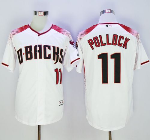Diamondbacks #11 A. J. Pollock White Brick New Cool Base Stitched MLB Jersey Diamondbacks #11 A. J. Pollock White Brick New Cool Base Stitched MLB Jersey