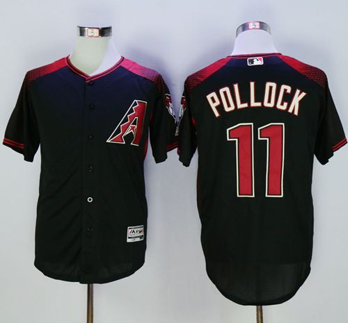 Diamondbacks #11 A. J. Pollock Black Brick New Cool Base Stitched MLB Jersey Diamondbacks #11 A. J. Pollock Black Brick New Cool Base Stitched MLB Jersey
