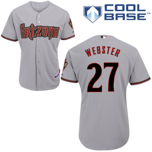 Arizona Diamondbacks #27 Webster Grey Authentic Personalized Alternate Home cool Jersey Arizona Diamondbacks #27 Webster Grey Authentic Personalized Alternate Home cool Jersey