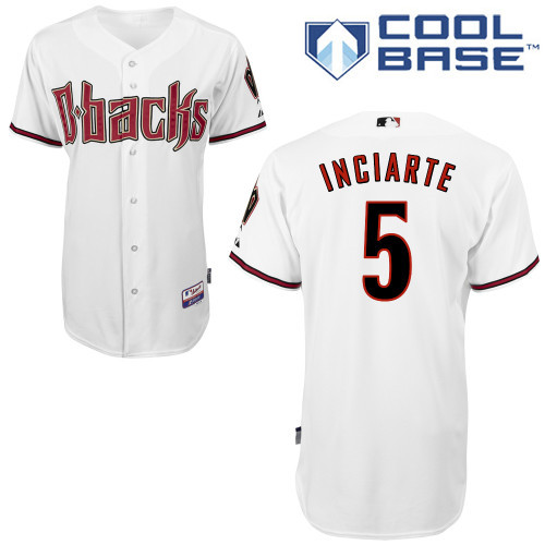 Arizona Diamondbacks #5 Ingiarte White Authentic Personalized Home cool Jersey Arizona Diamondbacks #5 Ingiarte White Authentic Personalized Home cool Jersey