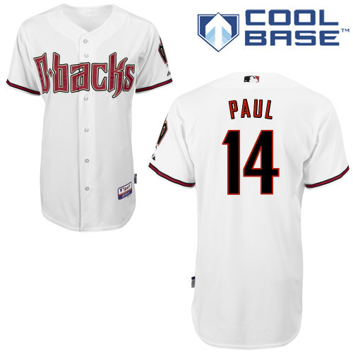 Arizona Diamondbacks #14 Paul White Authentic Personalized Home cool Jersey Arizona Diamondbacks #14 Paul White Authentic Personalized Home cool Jersey
