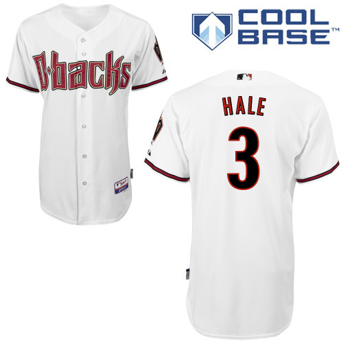 Arizona Diamondbacks #3 Hale White Authentic Personalized Home cool Jersey Arizona Diamondbacks #3 Hale White Authentic Personalized Home cool Jersey
