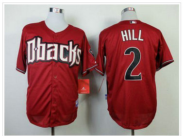 Arizona Diamondbacks #2 Aaron Hill Red Cool Base Stitched Baseball Jersey Arizona Diamondbacks #2 Aaron Hill Red Cool Base Stitched Baseball Jersey