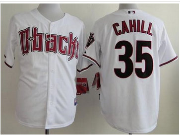 Arizona Diamondbacks #35 Trevor Cahill White Cool Base Baseball Jersey Arizona Diamondbacks #35 Trevor Cahill White Cool Base Baseball Jersey