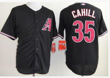 Arizona Diamondbacks #35 Trevor Cahill Black Cool Base Baseball Jersey Arizona Diamondbacks #35 Trevor Cahill Black Cool Base Baseball Jersey