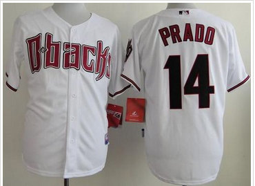 Arizona Diamondbacks #14 Martin Prado White Cool Base Baseball Jersey Arizona Diamondbacks #14 Martin Prado White Cool Base Baseball Jersey
