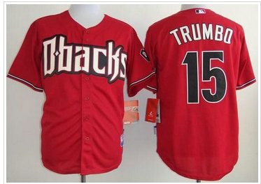 Arizona Diamondbacks #15 Mark Trumbo Red Cool Base Baseball Jersey Arizona Diamondbacks #15 Mark Trumbo Red Cool Base Baseball Jersey