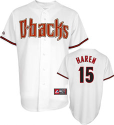 Arizona Diamondbacks #15 Dan Haren White Jerseys Arizona Diamondbacks #15 Dan Haren White Jerseys