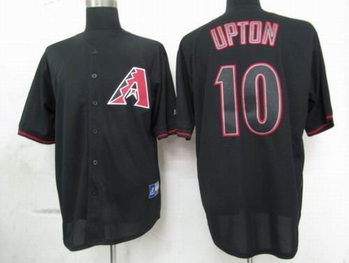 Arizona Diamondbacks 10 Justin Upton Pitch Black Fashion Jersey Arizona Diamondbacks 10 Justin Upton Pitch Black Fashion Jersey