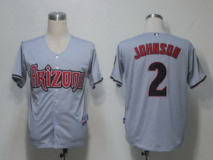 Arizona Diamondbacks 2 Johnson Grey jerseys Arizona Diamondbacks 2 Johnson Grey jerseys