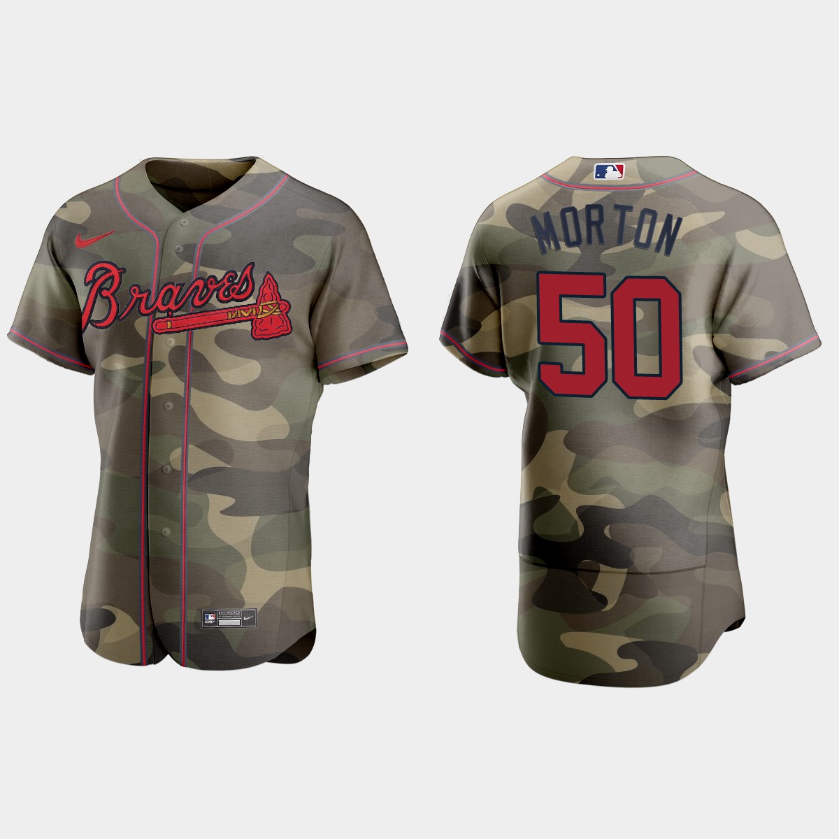Atlanta Braves #50 Charlie Morton Men's Nike 2021 Armed Forces Day Authentic MLB Jersey -Camo Atlanta Braves #50 Charlie Morton Men's Nike 2021 Armed Forces Day Authentic MLB Jersey -Camo