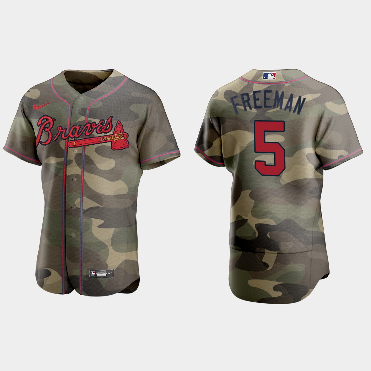 Atlanta Braves #5 Freddie Freeman Men's Nike 2021 Armed Forces Day Authentic MLB Jersey -Camo Atlanta Braves #5 Freddie Freeman Men's Nike 2021 Armed Forces Day Authentic MLB Jersey -Camo
