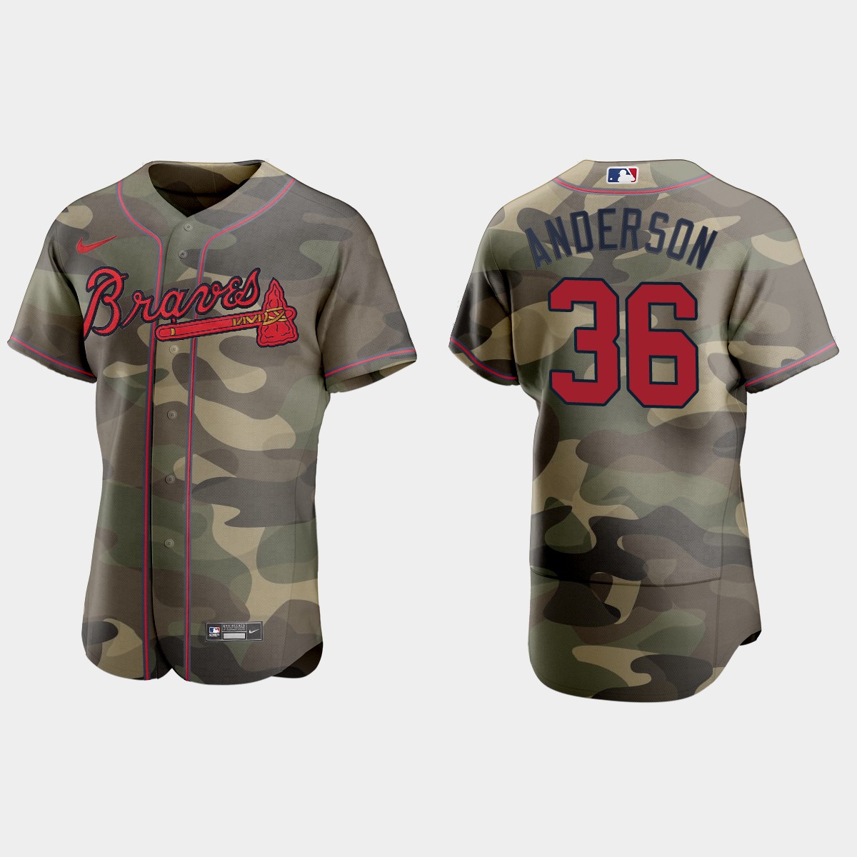 Atlanta Braves #36 Ian Anderson Men's Nike 2021 Armed Forces Day Authentic MLB Jersey -Camo Atlanta Braves #36 Ian Anderson Men's Nike 2021 Armed Forces Day Authentic MLB Jersey -Camo