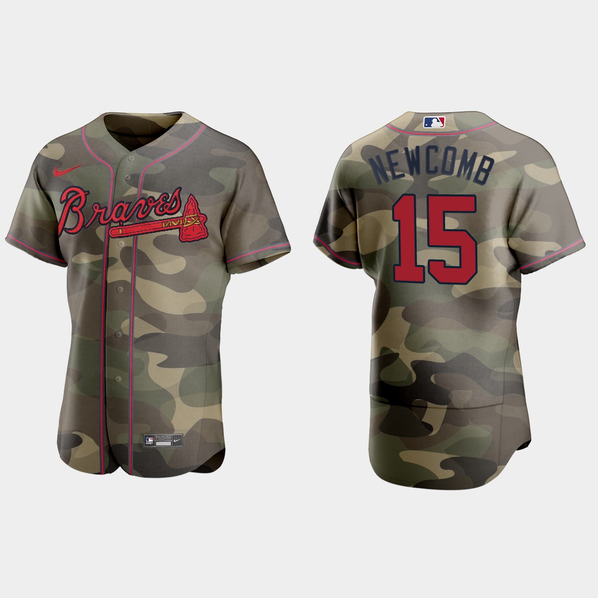 Atlanta Braves #15 Sean Newcomb Men's Nike 2021 Armed Forces Day Authentic MLB Jersey -Camo Atlanta Braves #15 Sean Newcomb Men's Nike 2021 Armed Forces Day Authentic MLB Jersey -Camo
