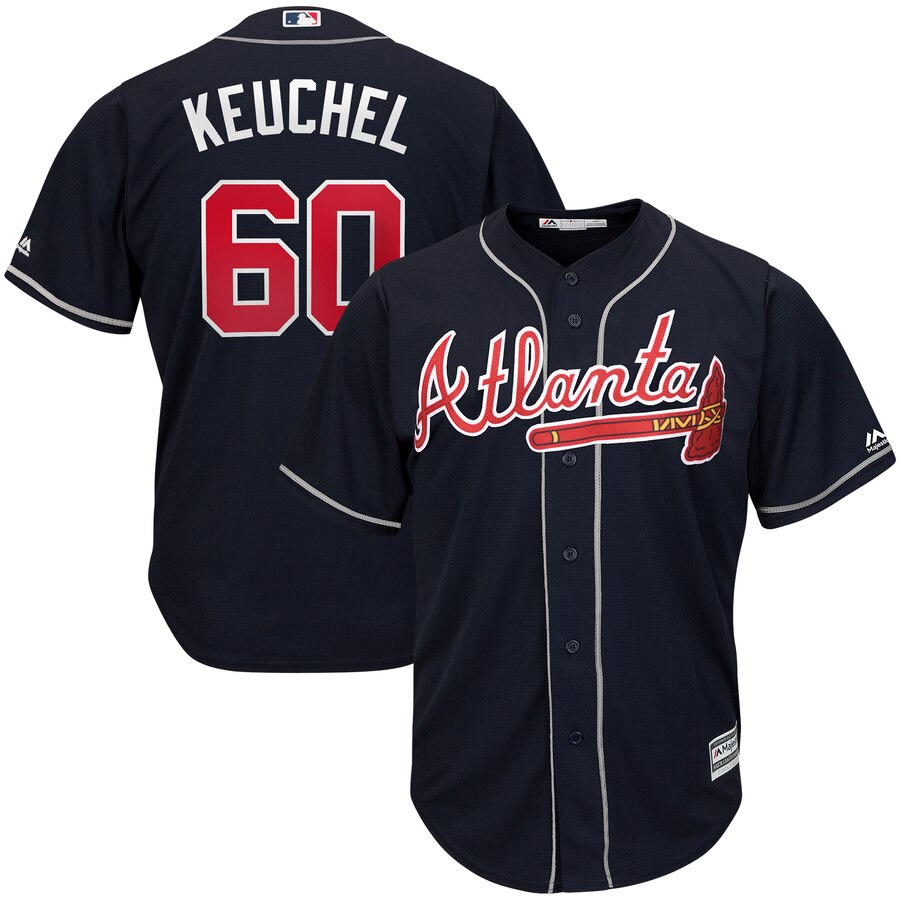 Braves 60 Dallas Keuchel Navy Cool Base Jersey Braves 60 Dallas Keuchel Navy Cool Base Jersey