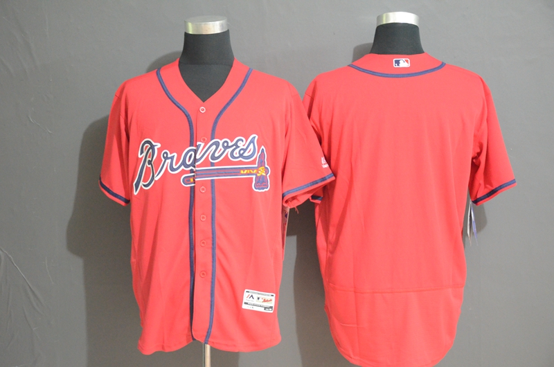 Braves Blank Red Flexbase Jersey Braves Blank Red Flexbase Jersey