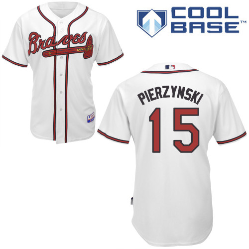 Atlanta Braves #15 Gosselin White Authentic Personalized Home Jersey Atlanta Braves #15 Gosselin White Authentic Personalized Home Jersey
