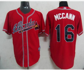 MLB Jerseys Atlanta Braves 16 Mccann Red MLB Jerseys Atlanta Braves 16 Mccann Red