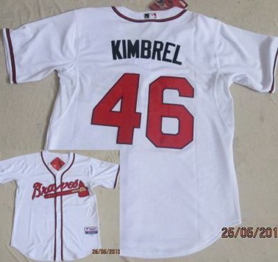 Atlanta Braves 46 Craig Kimbrel White Cool Base MLB Jerseys Atlanta Braves 46 Craig Kimbrel White Cool Base MLB Jerseys
