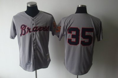 mlb Atlanta braves #35 grey m&n 1969 jerseys mlb Atlanta braves #35 grey m&n 1969 jerseys