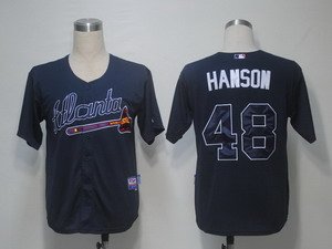 MLB Jerseys Atlanta Braves 48 Hanson Blue Cool Base MLB Jerseys Atlanta Braves 48 Hanson Blue Cool Base