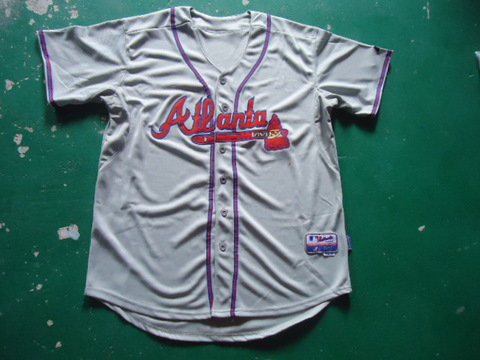 MLB Atlanta Braves blank jerseys gray MLB Atlanta Braves blank jerseys gray