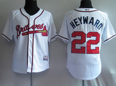 Atlanta Braves 22# Heyward White jerseys Atlanta Braves 22# Heyward White jerseys