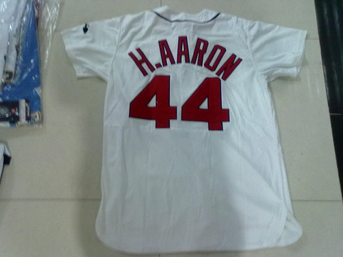 Atlanta Braves 44 Hank aaron white jerseys Atlanta Braves 44 Hank aaron white jerseys