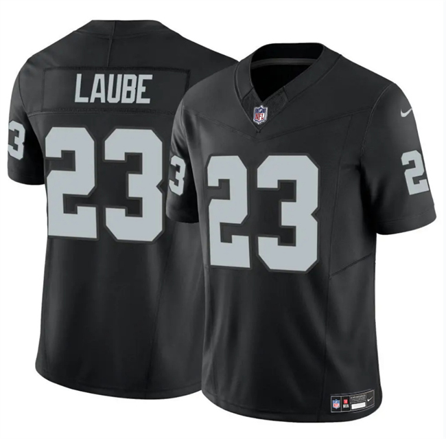 Men's Las Vegas Raiders #23 Dylan Laube Black 2024 F.U.S.E Vapor Stitched Football Jersey Men's Las Vegas Raiders #23 Dylan Laube Black 2024 F.U.S.E Vapor Stitched Football Jersey