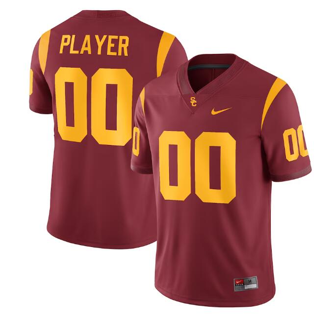 Men's USC Trojans ACTIVE PLAYER Custom Red Stitched Jersey Men's USC Trojans ACTIVE PLAYER Custom Red Stitched Jersey