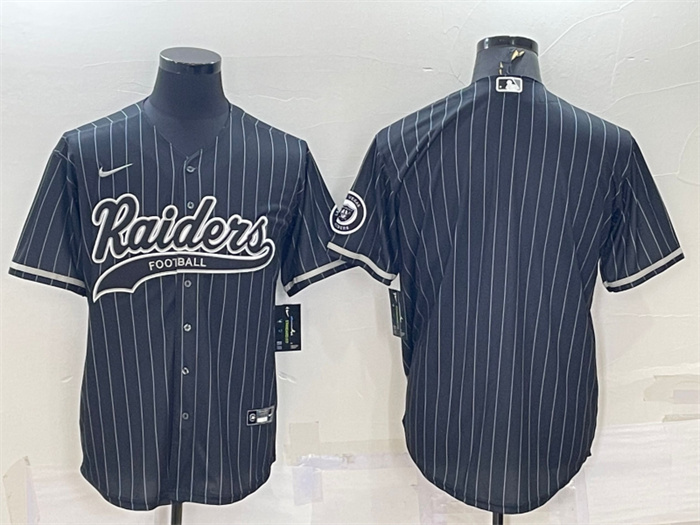 Men's Las Vegas Raiders Blank Black With Patch Cool Base Stitched Baseball Jersey Men's Las Vegas Raiders Blank Black With Patch Cool Base Stitched Baseball Jersey