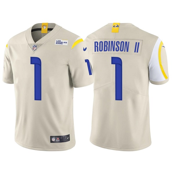 Men's Los Angeles Rams Allen Robinson II Bone Vapor Untouchable Limited Stitched Football Jersey Men's Los Angeles Rams Allen Robinson II Bone Vapor Untouchable Limited Stitched Football Jersey