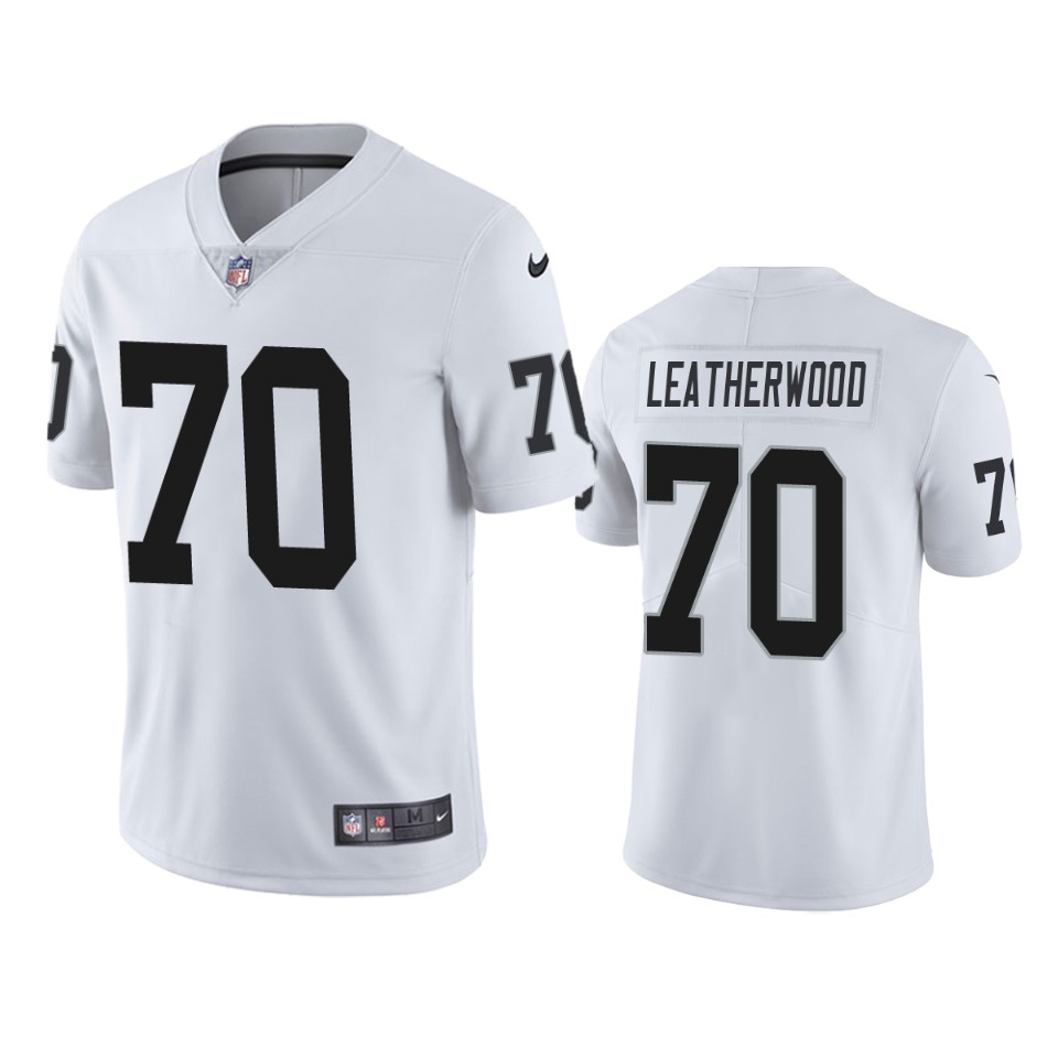 Men's Raiders #70 Alex Leatherwood White Vapor Limited 2021 NFL Draft Jersey Men's Raiders #70 Alex Leatherwood White Vapor Limited 2021 NFL Draft Jersey