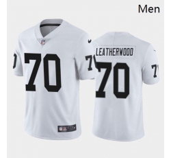 Men Las Vegas Raiders #70 Alex Leatherwood White Black 2021 Draft Jersey Men Las Vegas Raiders #70 Alex Leatherwood White Black 2021 Draft Jersey