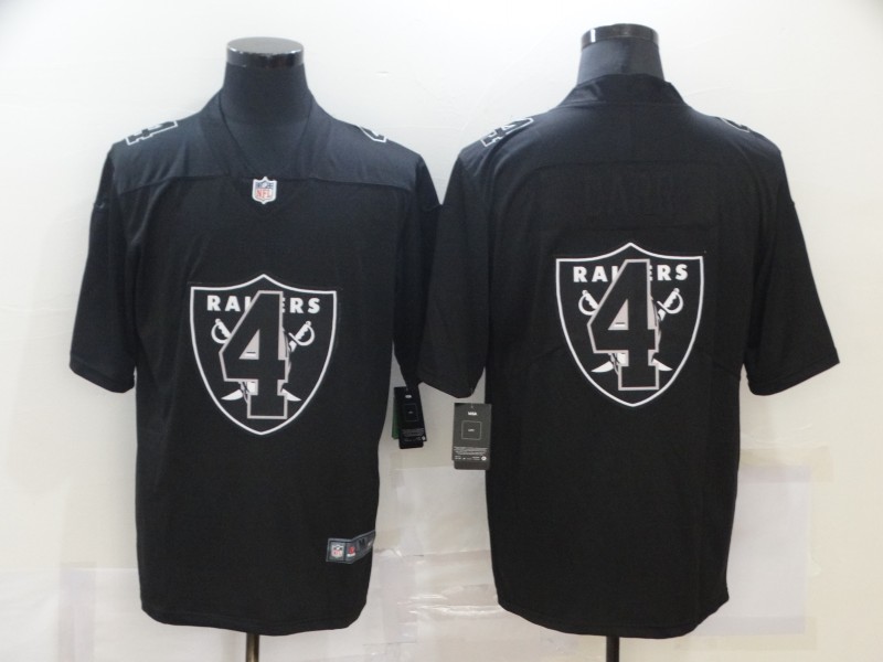 Nike Raiders 4 Derek Carr Black Shadow Logo Limited Jersey Nike Raiders 4 Derek Carr Black Shadow Logo Limited Jersey