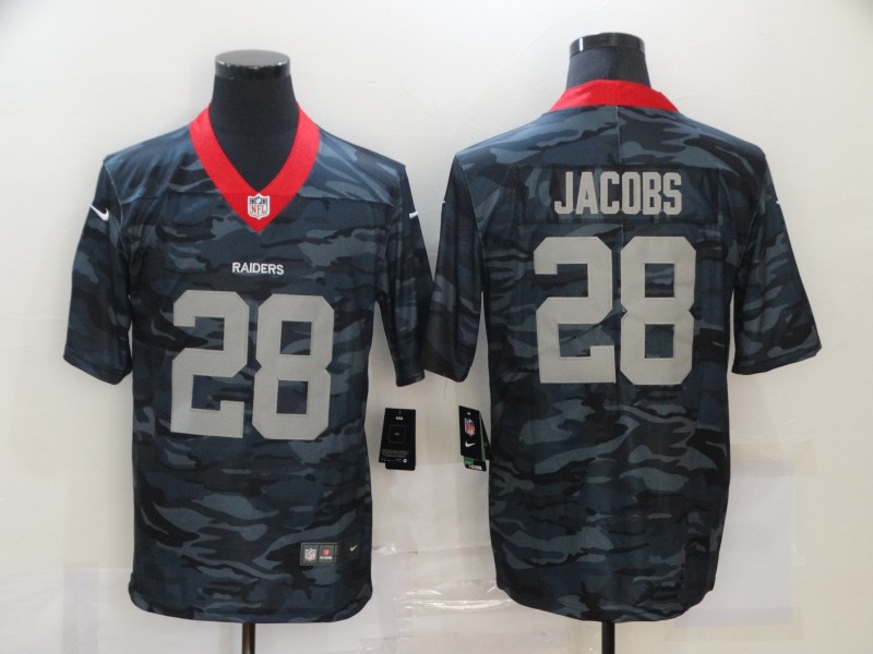 Nike Raiders 28 Josh Jacobs Black Camo Limited Jersey Nike Raiders 28 Josh Jacobs Black Camo Limited Jersey