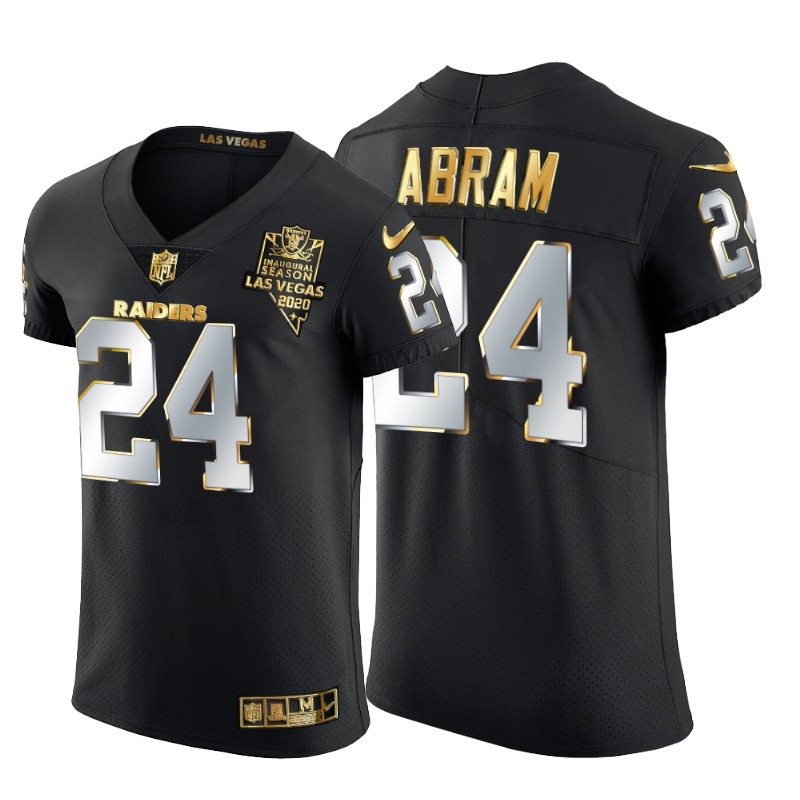 Las Vegas Raiders #24 Johnathan Abram Men's Nike Black Edition Vapor Untouchable Elite NFL Jersey Las Vegas Raiders #24 Johnathan Abram Men's Nike Black Edition Vapor Untouchable Elite NFL Jersey