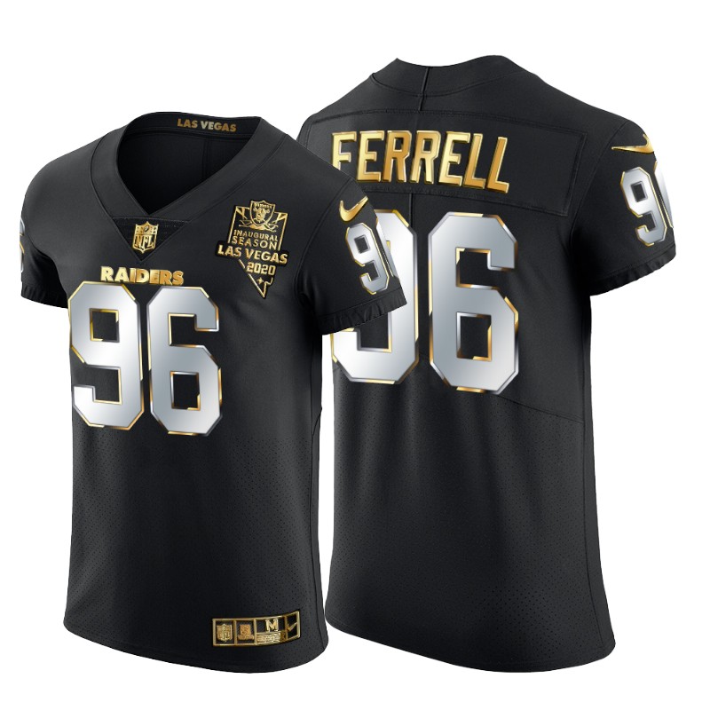 Las Vegas Raiders #96 Clelin Ferrell Men's Nike Black Edition Vapor Untouchable Elite NFL Jersey Las Vegas Raiders #96 Clelin Ferrell Men's Nike Black Edition Vapor Untouchable Elite NFL Jersey