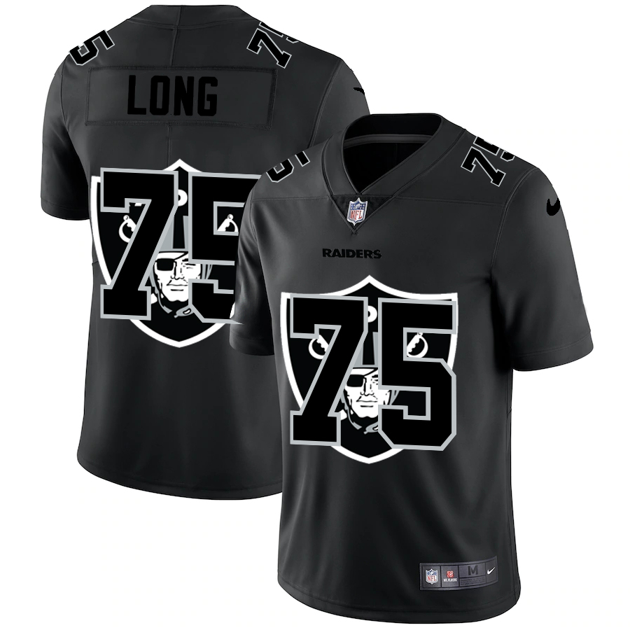 Las Vegas Raiders #75 Howie Long Men's Nike Team Logo Dual Overlap Limited NFL Jersey Black Las Vegas Raiders #75 Howie Long Men's Nike Team Logo Dual Overlap Limited NFL Jersey Black