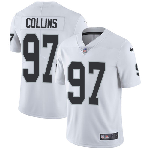 Nike Raiders #97 Maliek Collins White Men's Stitched NFL Vapor Untouchable Limited Jersey Nike Raiders #97 Maliek Collins White Men's Stitched NFL Vapor Untouchable Limited Jersey